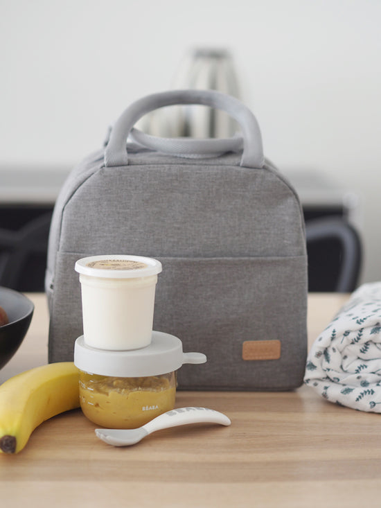 Béaba Isothermal Lunch Bag Heather Grey l For Sale at Baby City