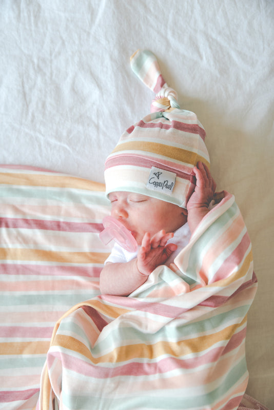 Copper Pearl Knitted Swaddle Blanket Enchanted l For Sale at Baby City