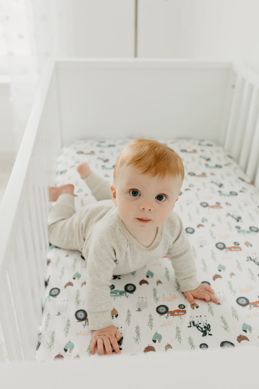 Copper Pearl Premium Elasticised Cot Sheet Jo l For Sale at Baby City