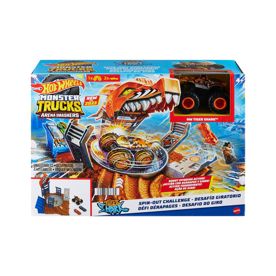 Hot Wheels Monster Trucks Shark Spin Out Playset l For Sale at Baby City