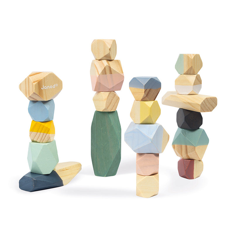 Janod Sweet Cocoon Stacking Stones l Baby City UK Stockist