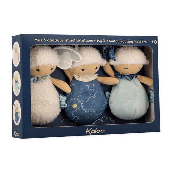 Kaloo My Sheep Doudou Soother Holders 3Pk l Available at Baby City
