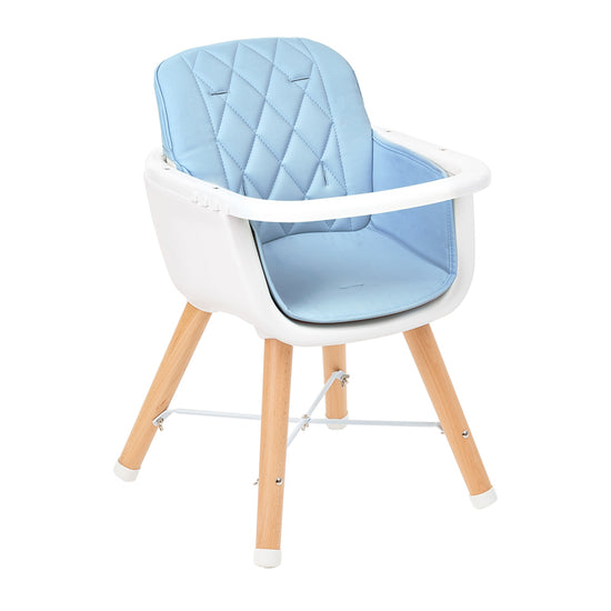 Kikka Boo Highchair Woody 2 In 1 Blue l For Sale at Baby City