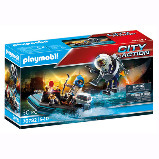 Playmobil Police Jet Pack with Boat l Available at Baby City