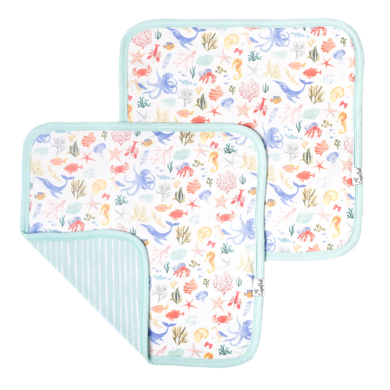 Copper Pearl Lovey 3 Layer Comfort Blanket Nautical 2Pk at Baby City