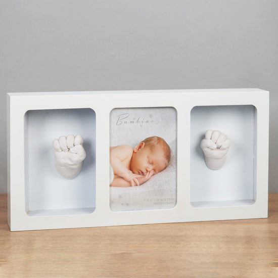 Bambino Triple Photo Frame & Casting Kit White l To Buy at Baby City