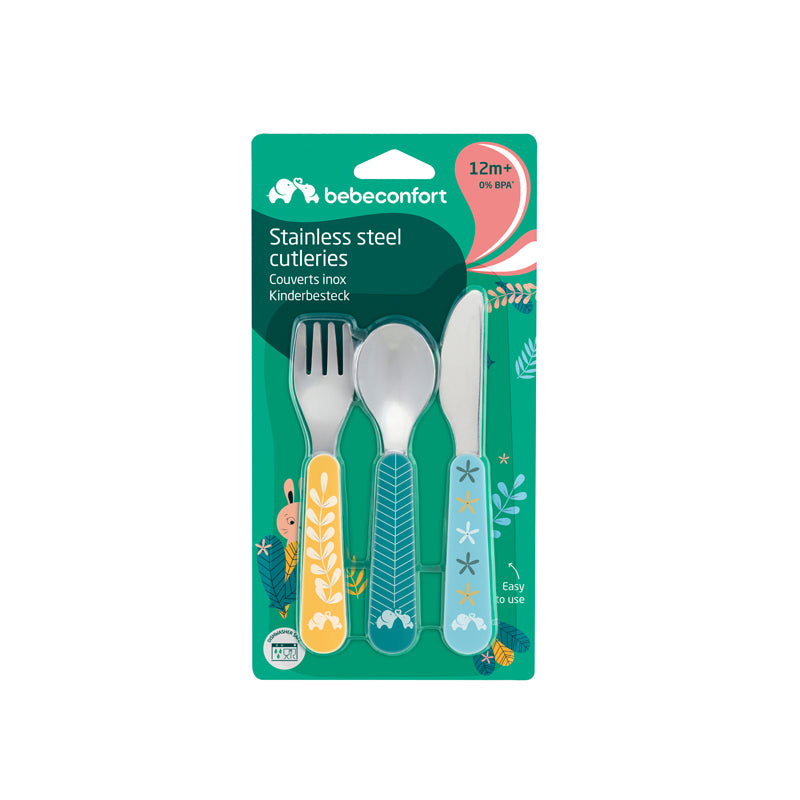 Bébéconfort Stainless Steel Cutlery Set 3Pk l To Buy at Baby City