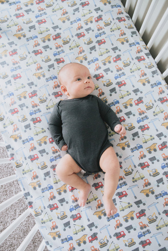Copper Pearl Premium Elasticised Cot Sheet Diesel l To Buy at Baby City