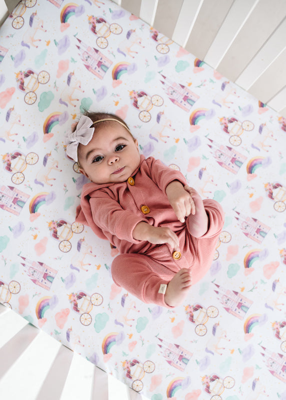 Copper Pearl Premium Elasticised Cot Sheet Enchanted l To Buy at Baby City
