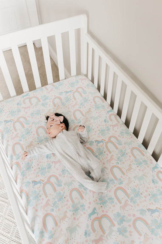Copper Pearl Premium Elasticised Cot Sheet Whimsy l Baby City UK Stockist