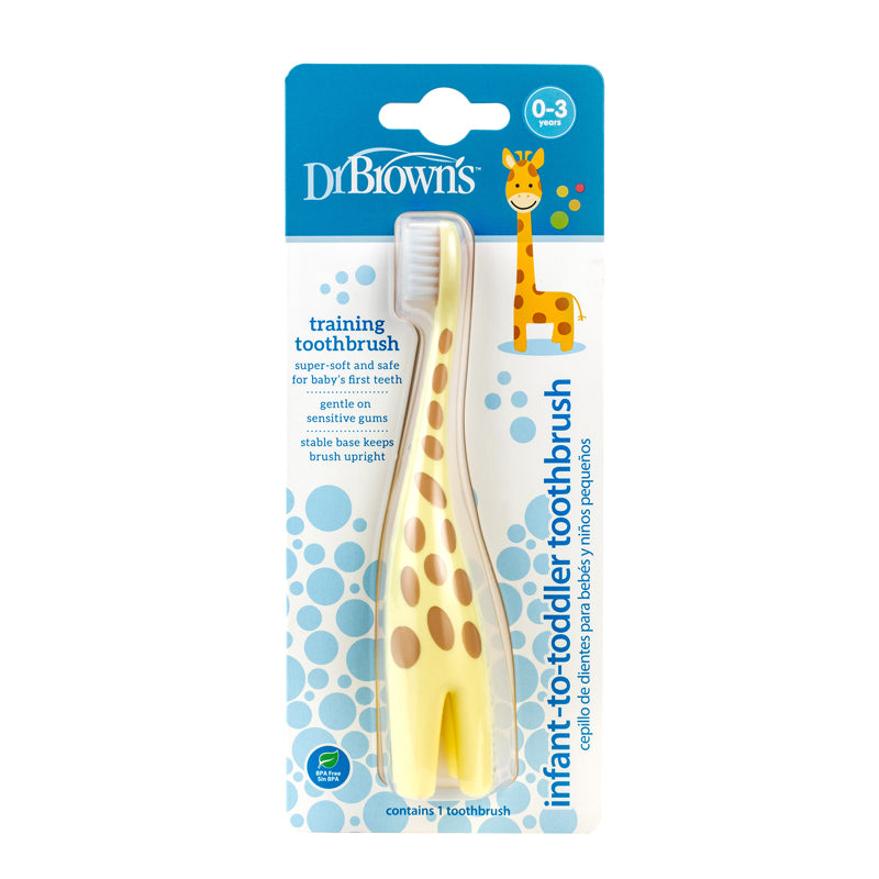 Dr Brown's Infant to Toddler Toothbrush Giraffe l Baby City UK Stockist