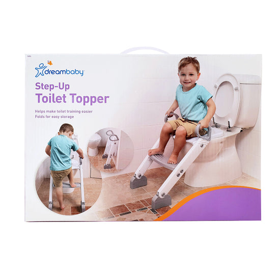 Dreambaby Ladder Step-Up Toilet Trainer White/Grey at Baby City's Shop
