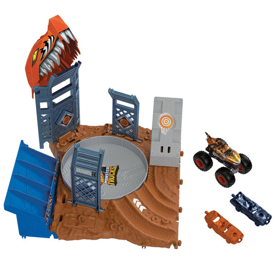 Hot Wheels Monster Trucks Shark Spin Out Playset l To Buy at Baby City