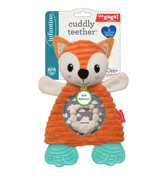 Infantino Go Gaga Cuddly Teether (Fox) l To Buy at Baby City