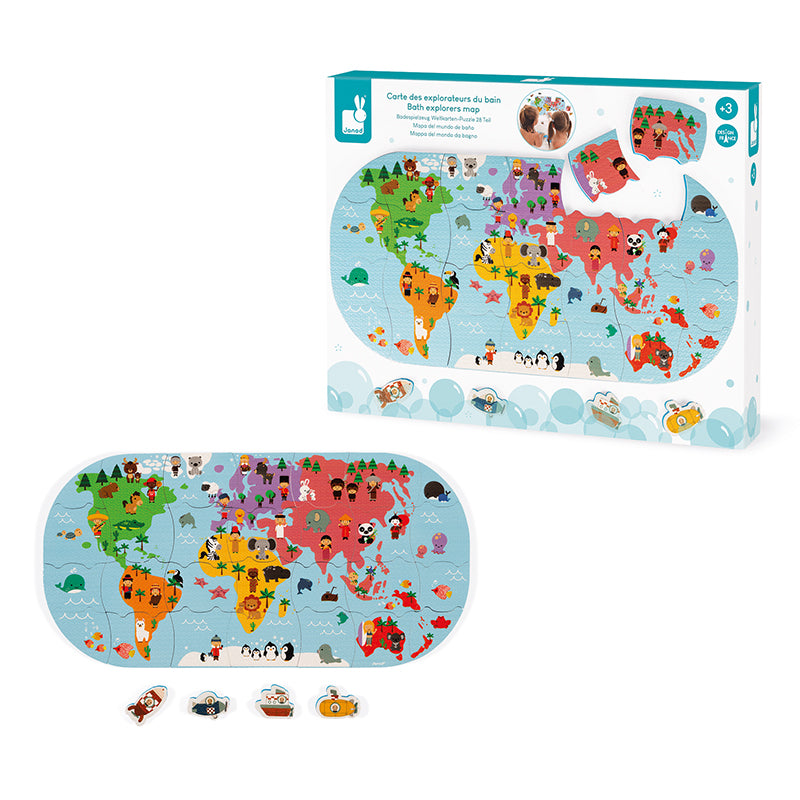 Janod Bath Explorers Map at The Baby City Store