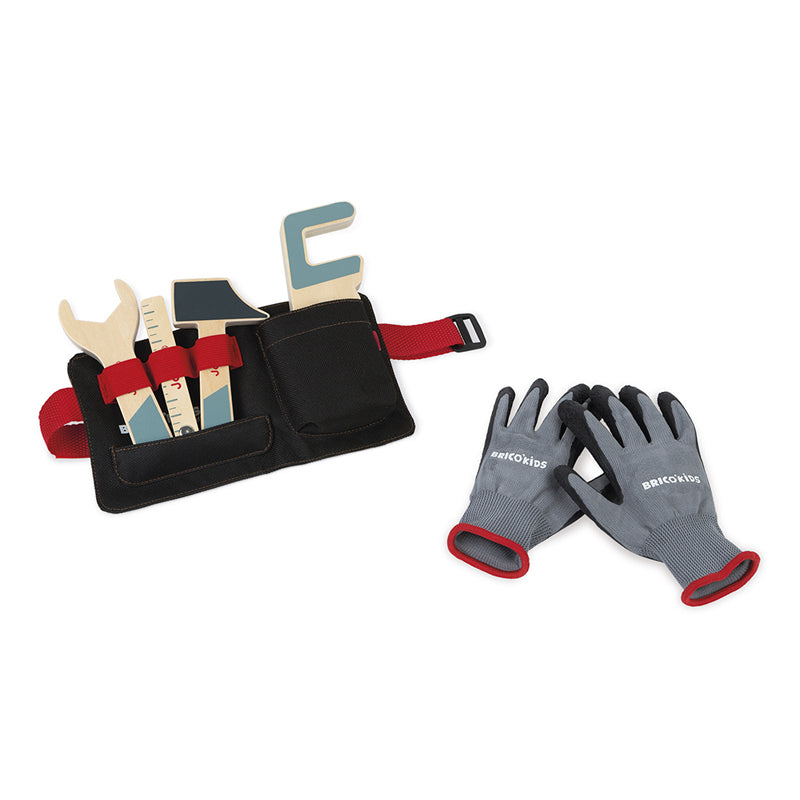Janod Brico'Kids Tool Belt And Gloves Set l To Buy at Baby City
