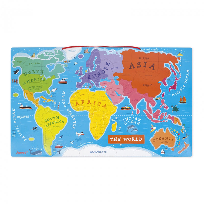 Janod Magnetic World Map Puzzle l To Buy at Baby City