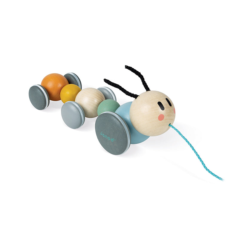 Janod Sweet Cocoon Pull-Along Caterpillar l To Buy at Baby City