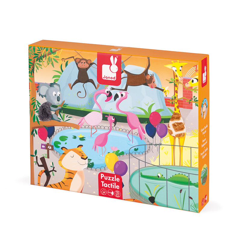 Janod Tactile Puzzle A Day At The Zoo l To Buy at Baby City