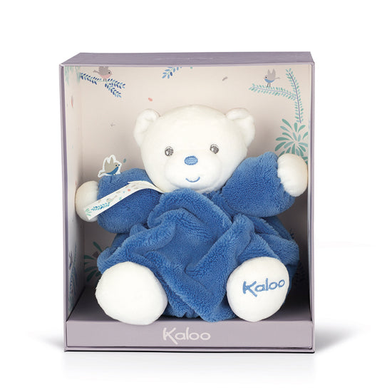 Kaloo Plume Chubby Bear Ocean Blue 18cm l To Buy at Baby City