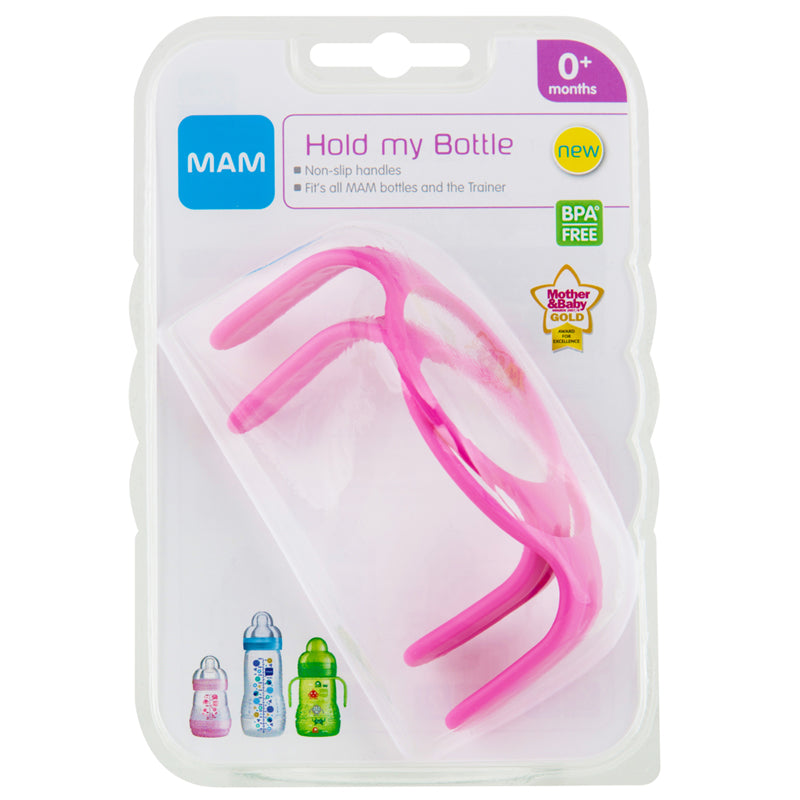 MAM Bottle Handles Pink 2Pk l To Buy at Baby City