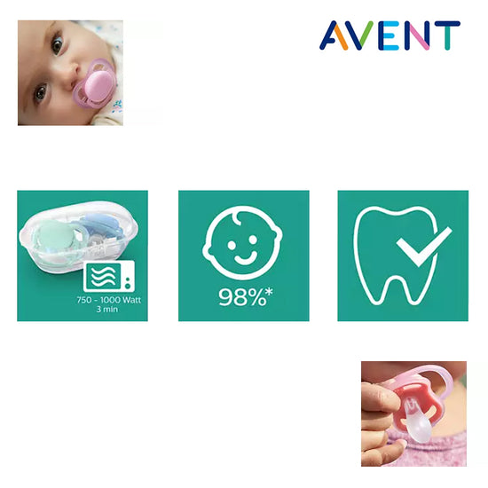Philips Avent Air Night Soother Boy 0-6m 2Pk l To Buy at Baby City