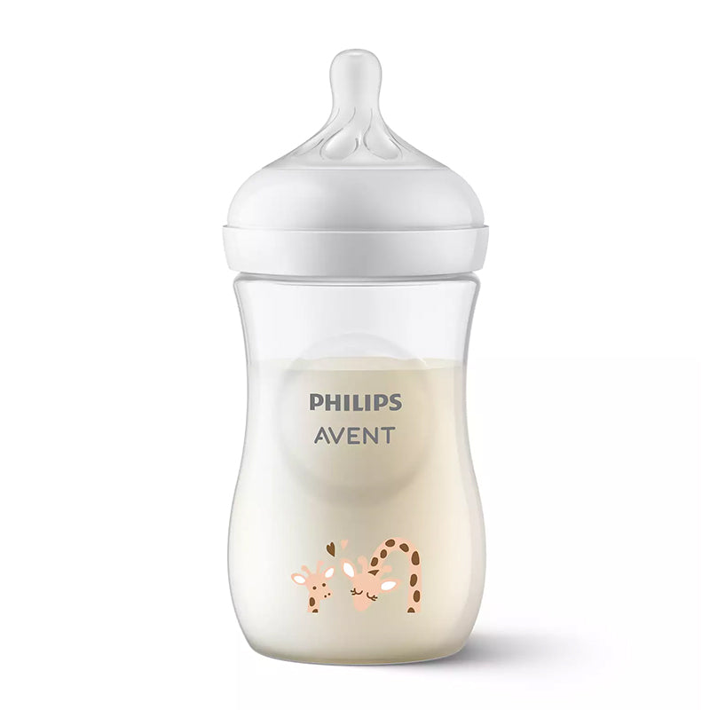 Philips Avent Natural Response 3.0 Bottle Giraffe 260ml l To Buy at Baby City