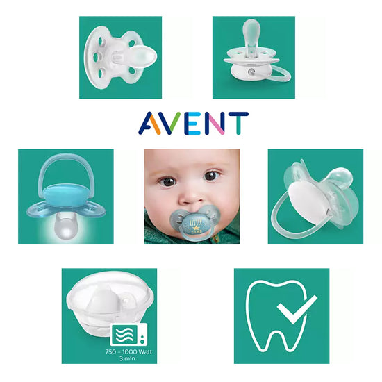 Philips Avent Ultra Soft Soother Boy  0-6m 2Pk l To Buy at Baby City