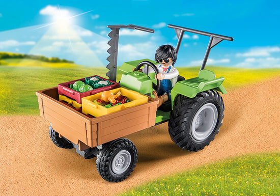Playmobil Country Tractor with Harvesting Trailer l Baby City UK Stockist