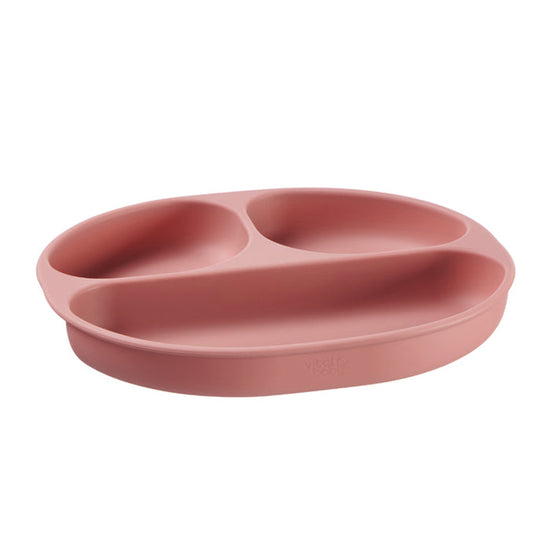 Vital Baby NOURISH Silicone Suction Plate Blush Raspberry l To Buy at Baby City