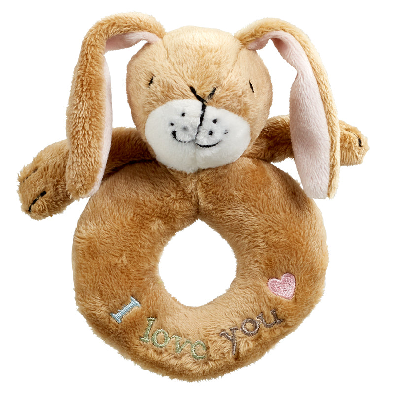 Guess How Much I Love You Hare Plush Ring Rattle at Baby City