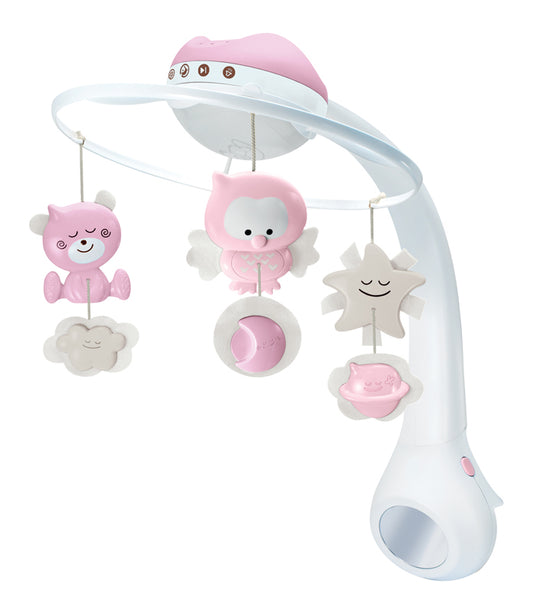 Infantino 3 in 1 Projector Musical Mobile Pink at Baby City