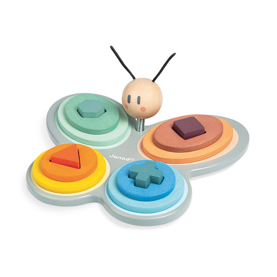 Janod Sweet Cocoon Butterfly Shape Sorter at Baby City
