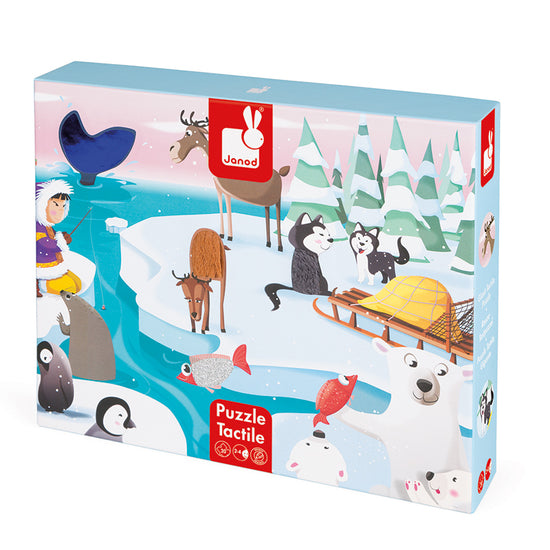 Janod Tactile Puzzle Life On The Ice at Baby City