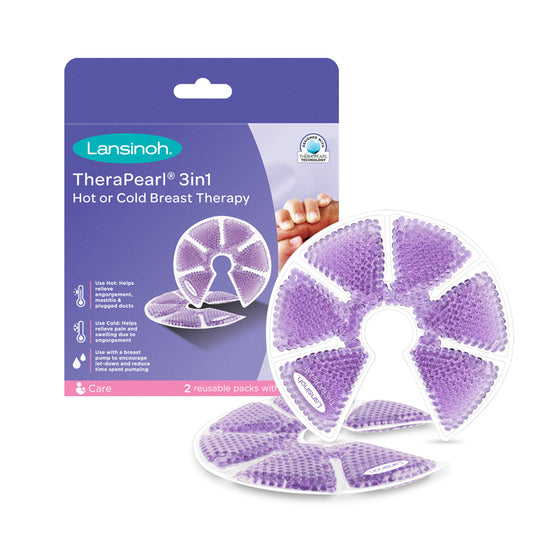 Lansinoh Thera°Pearl 3-in-1 Hot or Cold Breast Therapy Pads 2Pk at Baby City