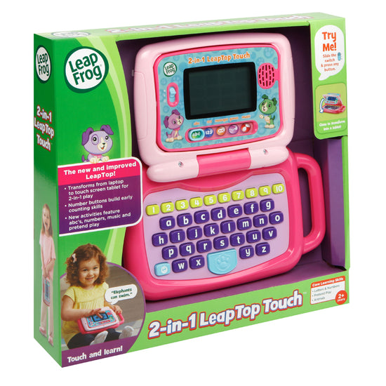 Leap Frog 2-in-1 LeapTop Touch Laptop pink l Baby City UK Retailer