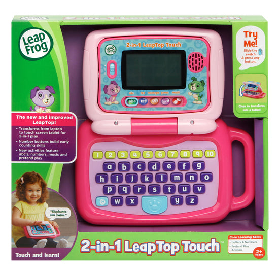 Leap Frog 2-in-1 LeapTop Touch Laptop pink at Baby City's Shop