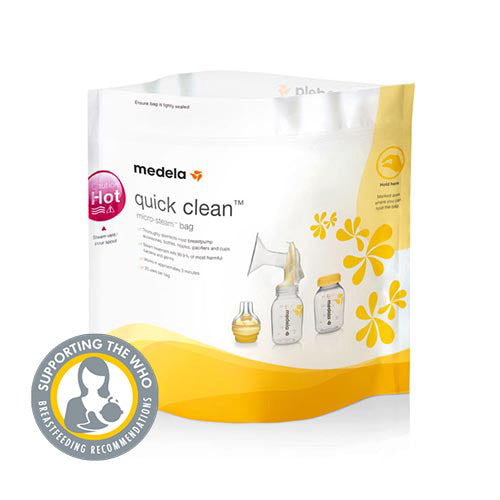 Medela Quick Clean Micro-Steam Bags 5Pk at Baby City