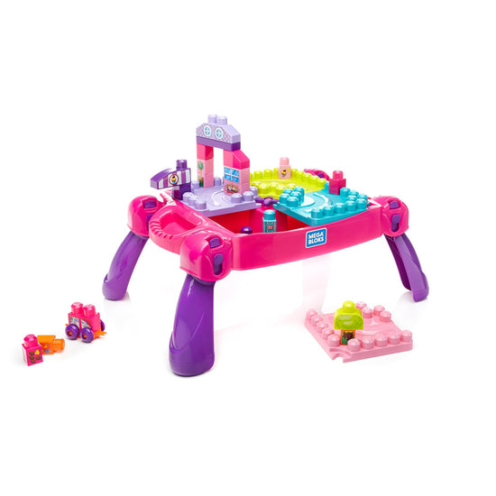 Mega Bloks Build N  Learn Table Pink at Baby City