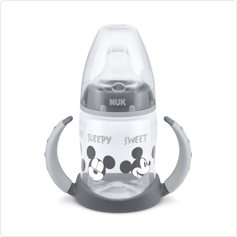 NUK First Choice Disney Learner Temperature Control Bottle Grey at Baby City