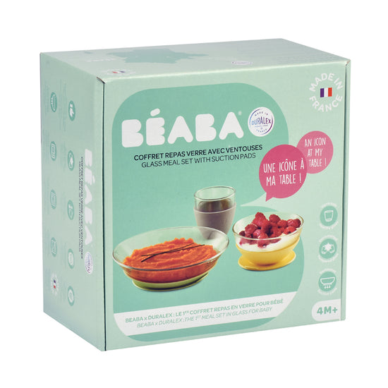 Shop Baby City's Béaba Glass Meal 3pcs Set Natural