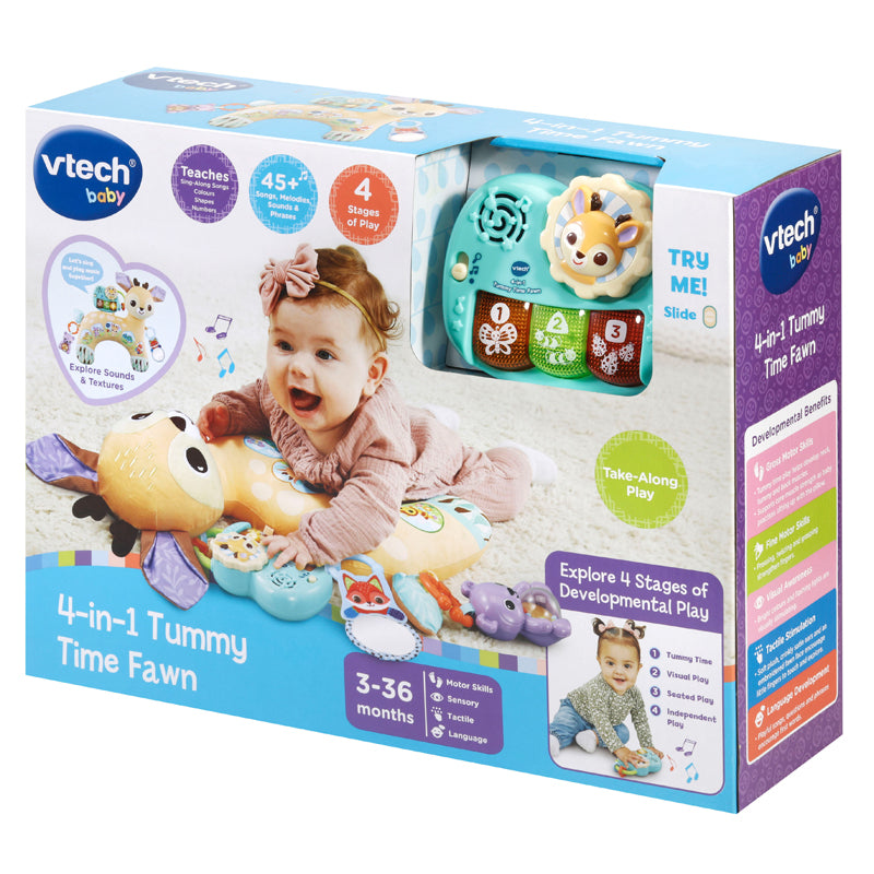 Shop Baby City's VTech 4-in-1 Tummy Time Fawn