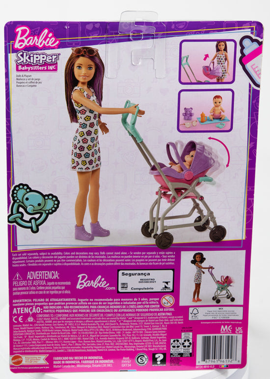 Baby City Stockist of Barbie Skipper Stroller Doll