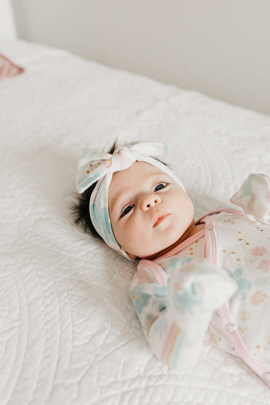Copper Pearl Knit Headband Whimsy l To Buy at Baby City