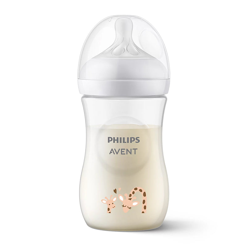 Philips Avent Natural Response 3.0 Bottle Giraffe 260ml at Baby City