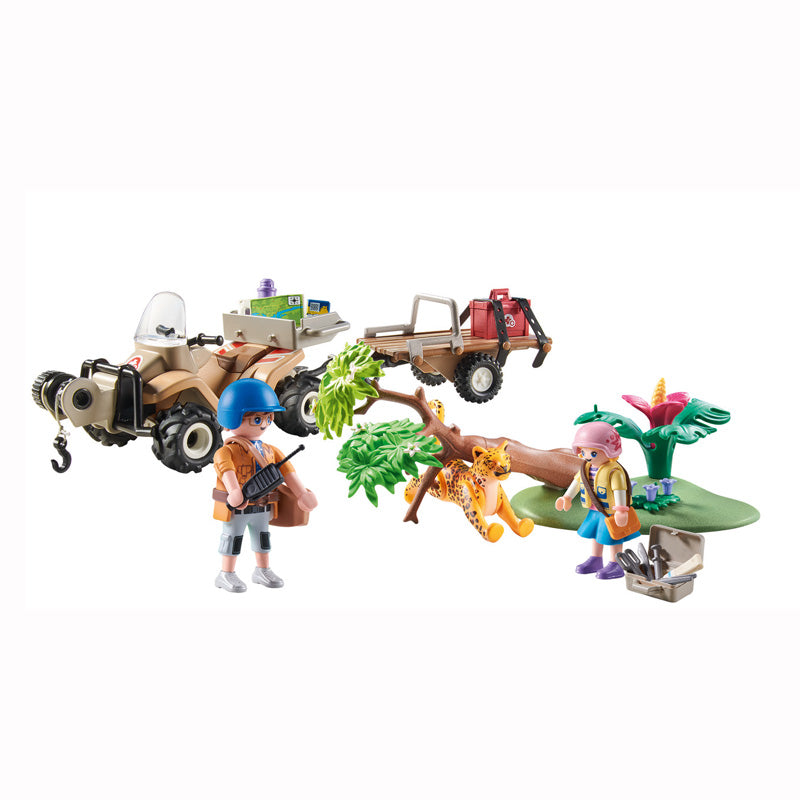 Playmobil Wiltopia Animal Rescue Quad with Trailer at Baby City