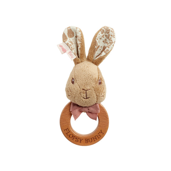 Signature Flopsy Bunny Plush Ring Rattle at Baby City