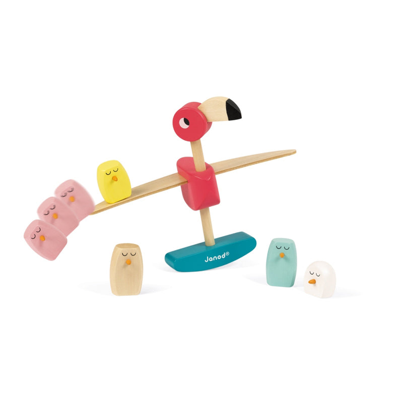 Janod Zigolos Balancing Game Flamingo l Baby City UK Retailer