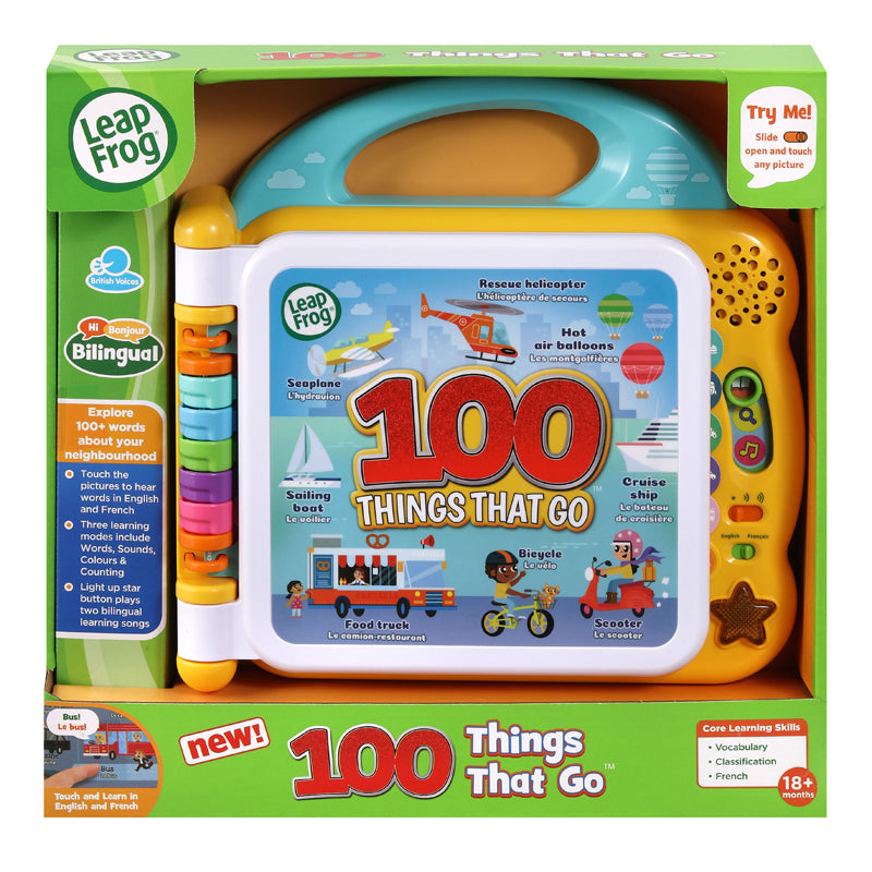 Leap Frog 100 Things That Go Book l Baby City UK Retailer