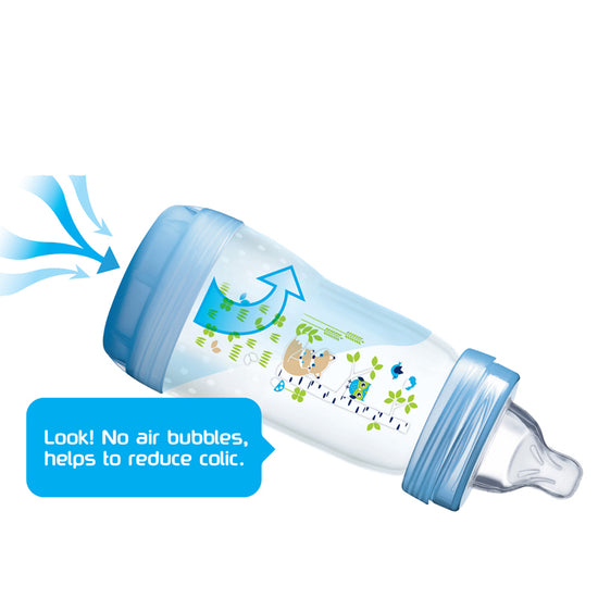 MAM Easy Start Anti Colic Bottle Blue 260ml 2Pk l Baby City UK Retailer